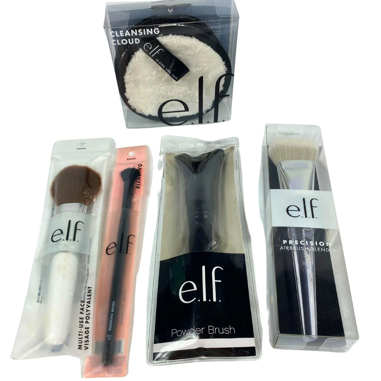 Elf Assorted Brush Mix & Cleansing Cloud Pads