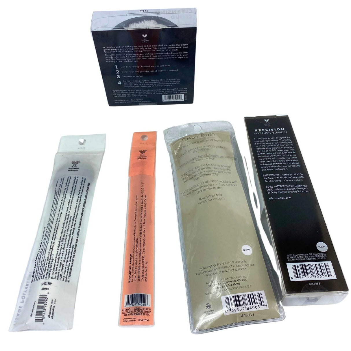 Elf Assorted Brush Mix & Cleansing Cloud Pads