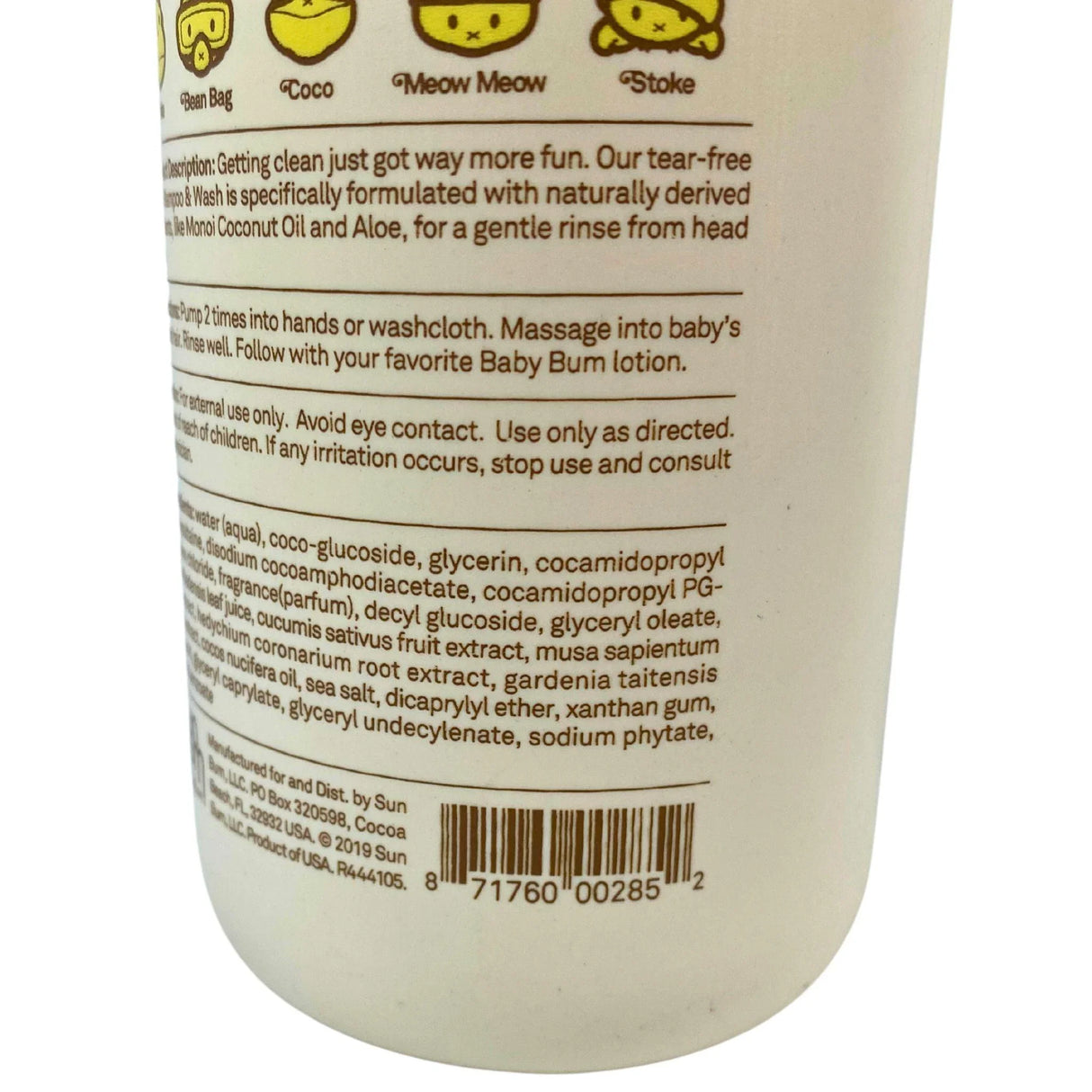 Baby Bum Foam Shampoo & Wash Green Coconut Plant Based