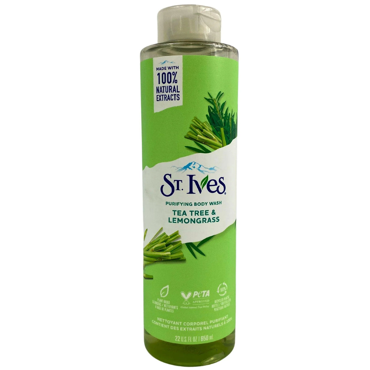 ST.Ives Purifying Body Wash Tea Tree & Lemongrass Plant Based Cleansers