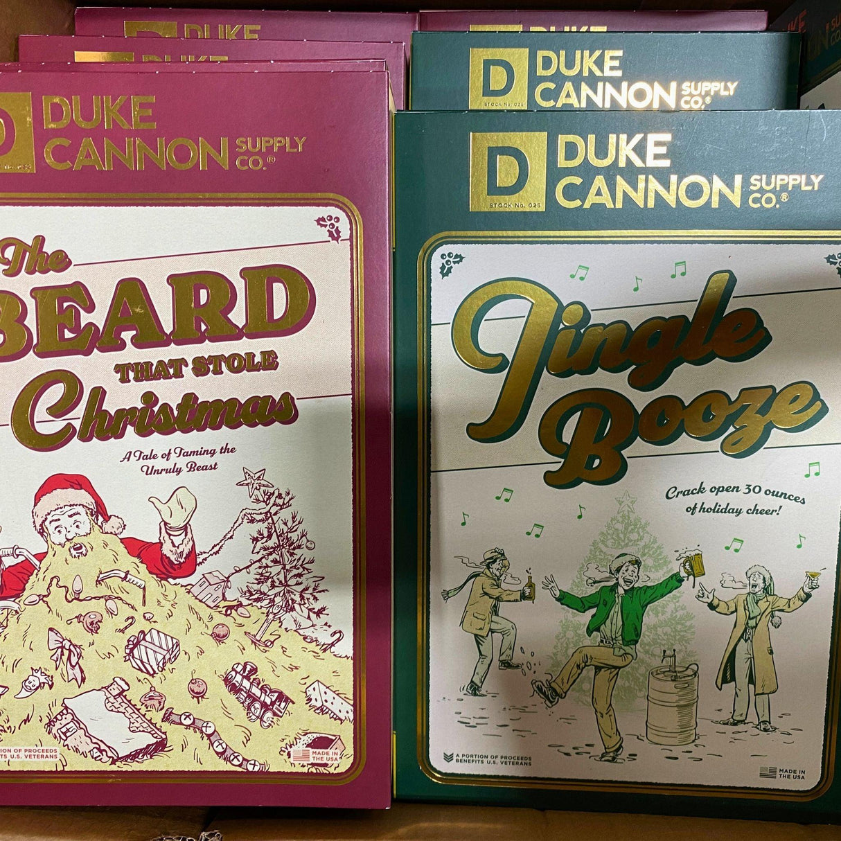 Duke Cannon Jingle Booze Soap Set & The Beard That Stole Christmas