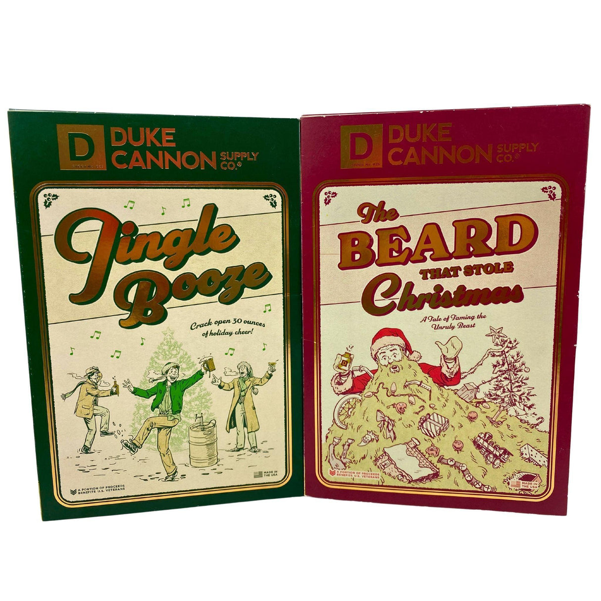 Duke Cannon Jingle Booze Soap Set & The Beard That Stole Christmas