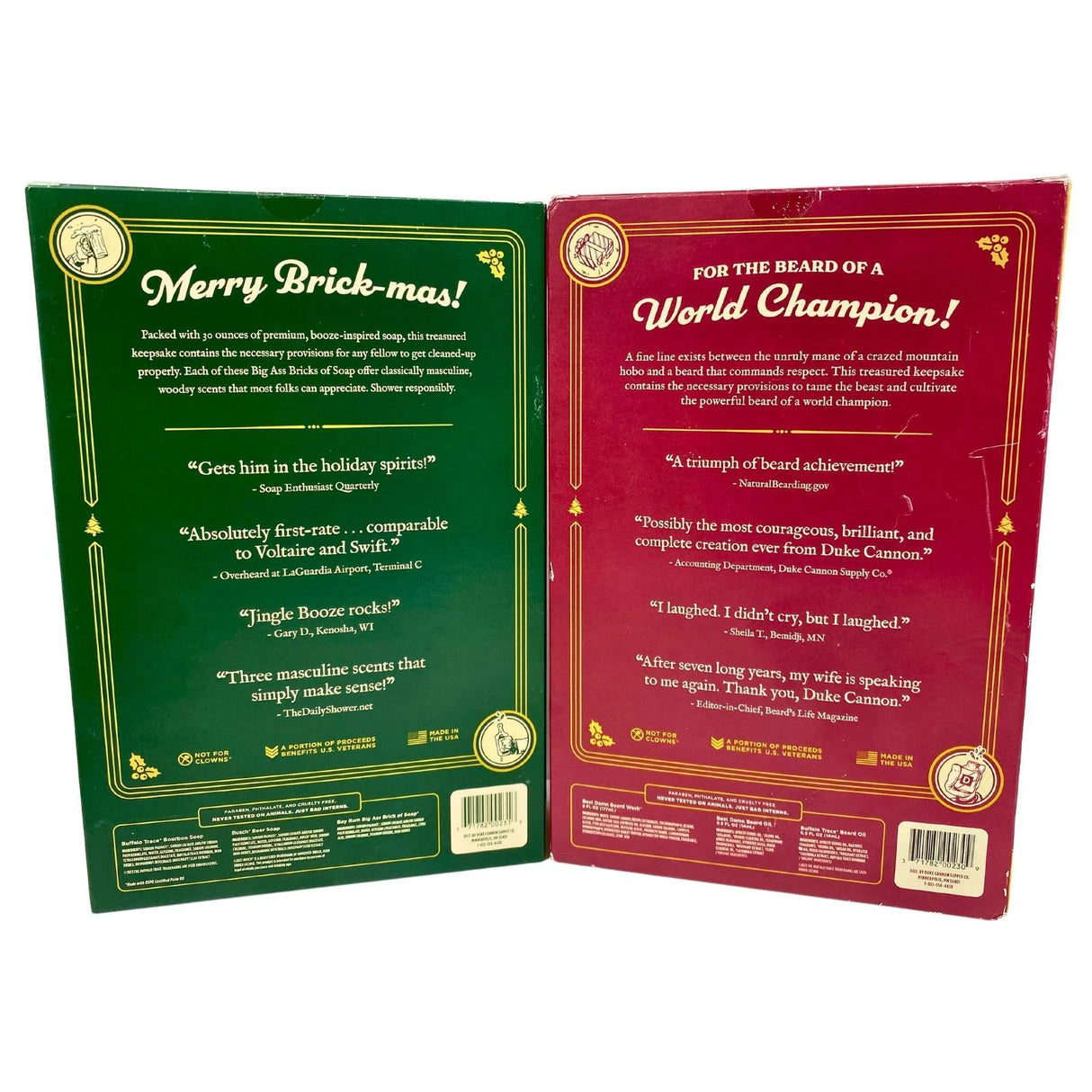 Duke Cannon Jingle Booze Soap Set & The Beard That Stole Christmas