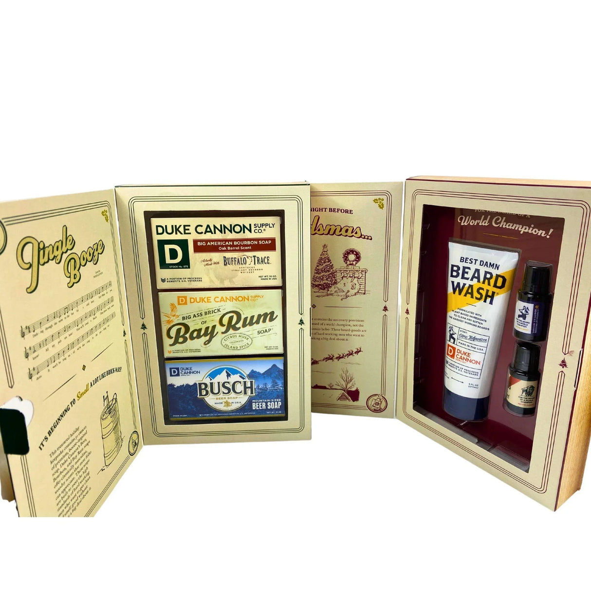 Duke Cannon Jingle Booze Soap Set & The Beard That Stole Christmas