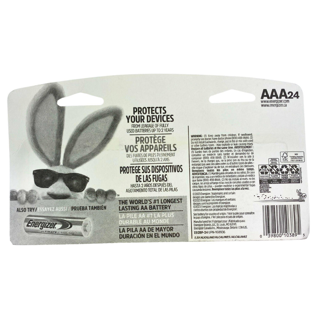 Energizer Max AAA24 Batteries