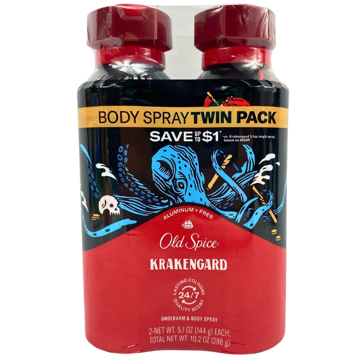 Old Spice Krakengard Underarm & Body Spray Lasting Cologne