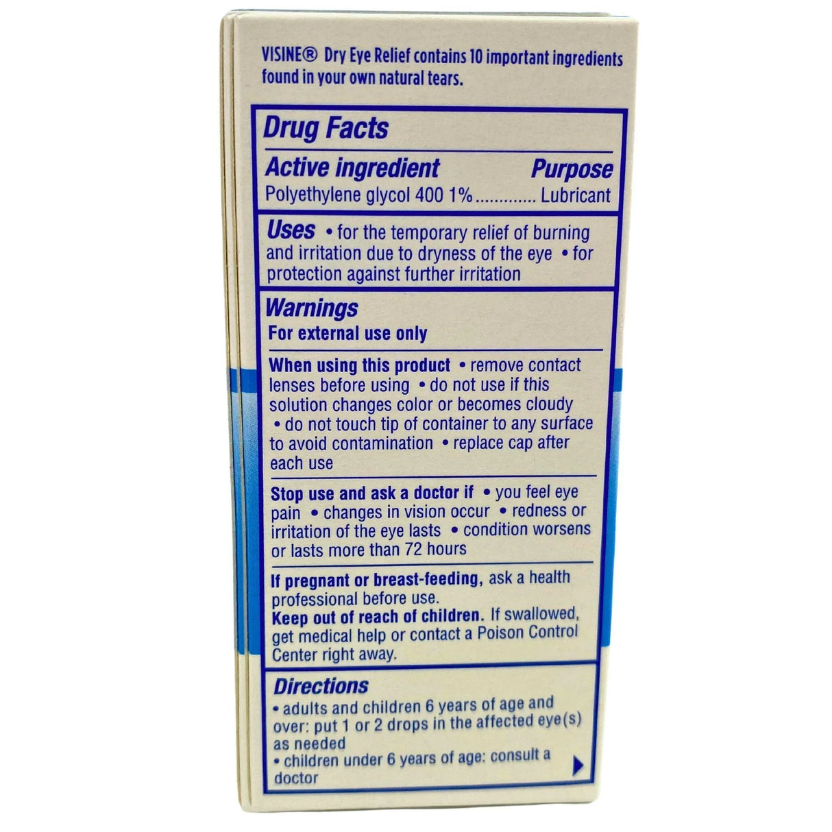 Visine Dry Eye Relief Moisturizes