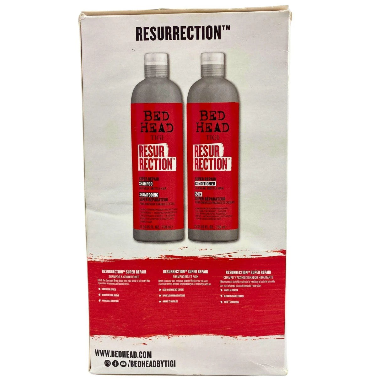 Bed Head Tigi Intense Repair for Weak Brittle Hair Shampoo & Conditioner