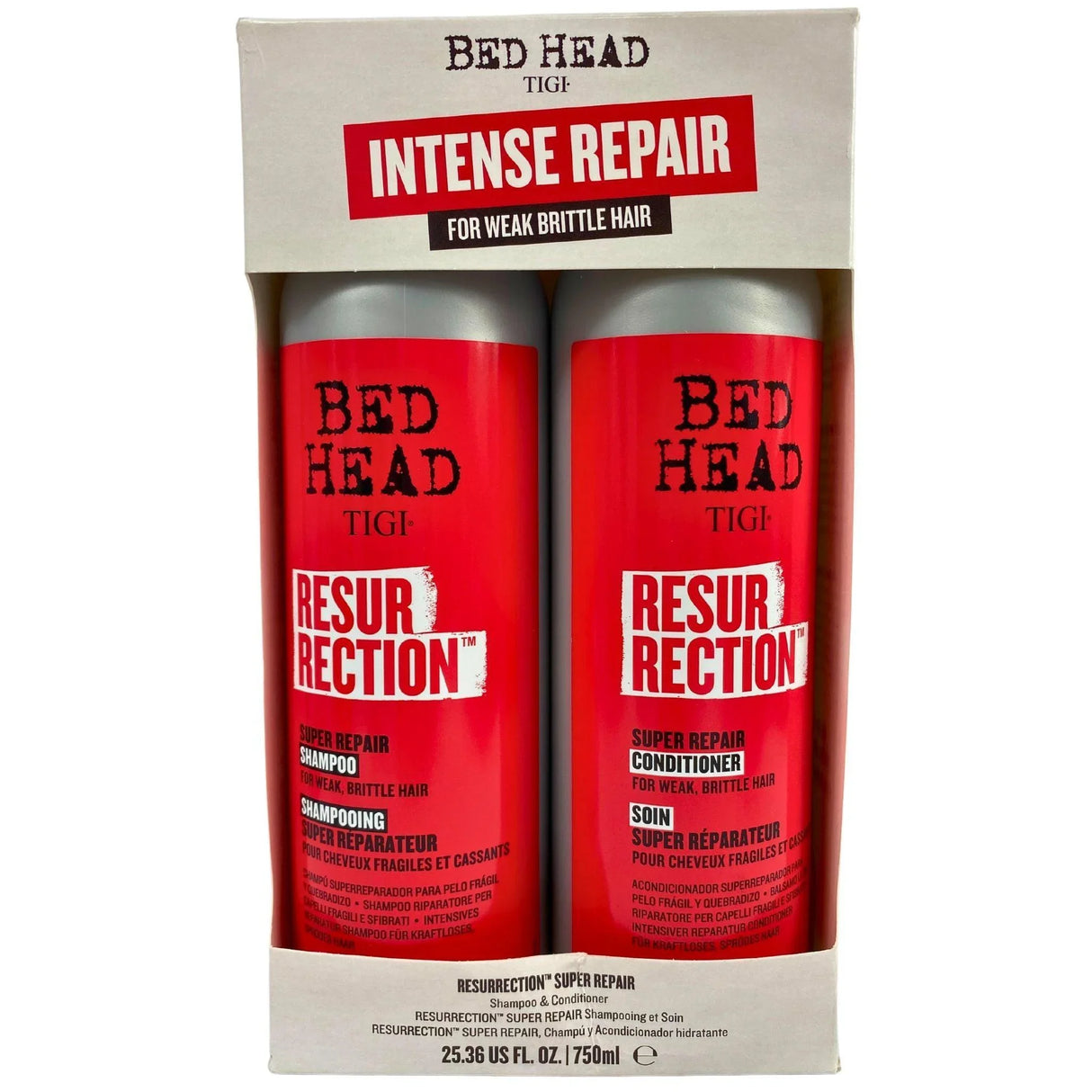 Bed Head Tigi Intense Repair for Weak Brittle Hair Shampoo & Conditioner