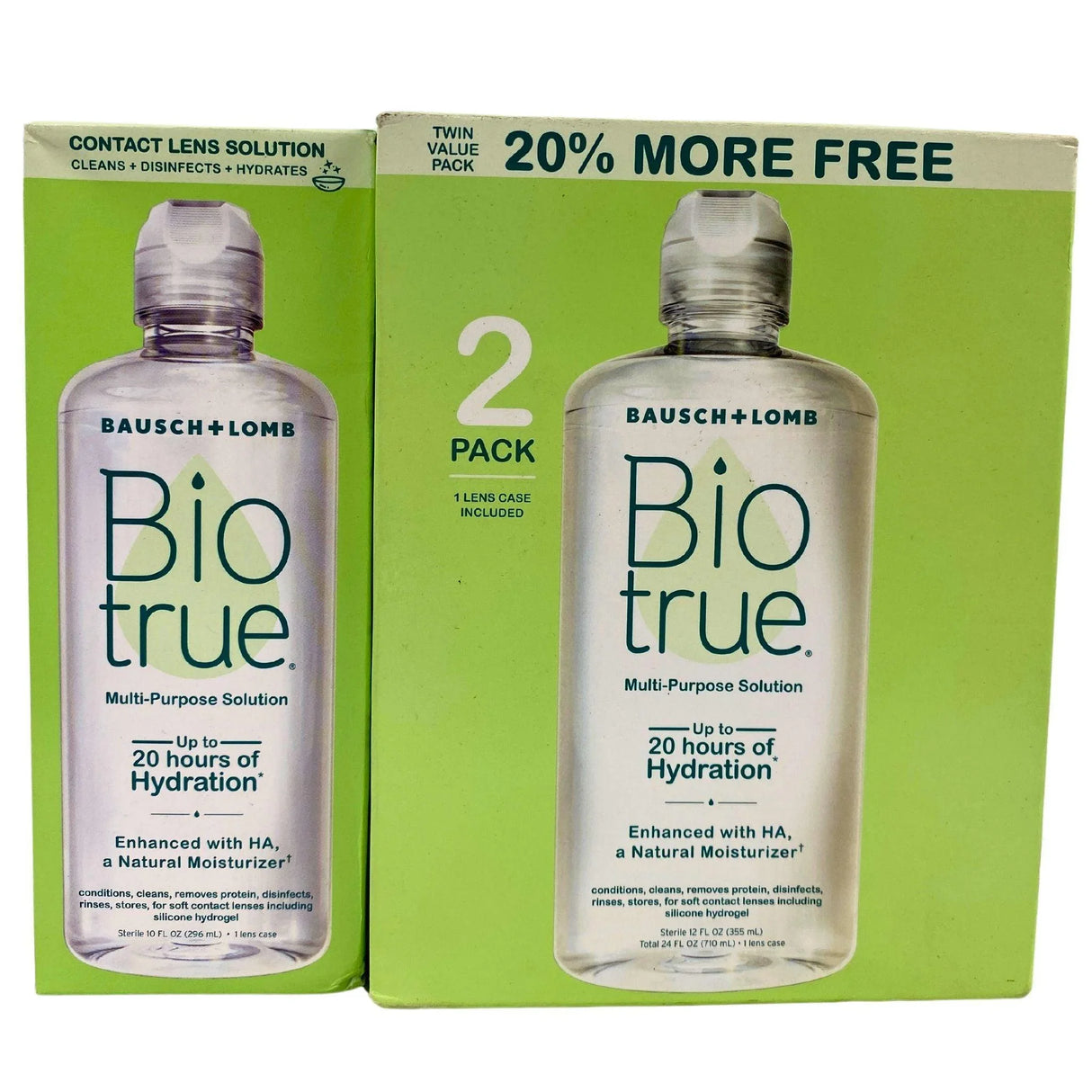 BioTrue Mix includes 2 packs & Singles
