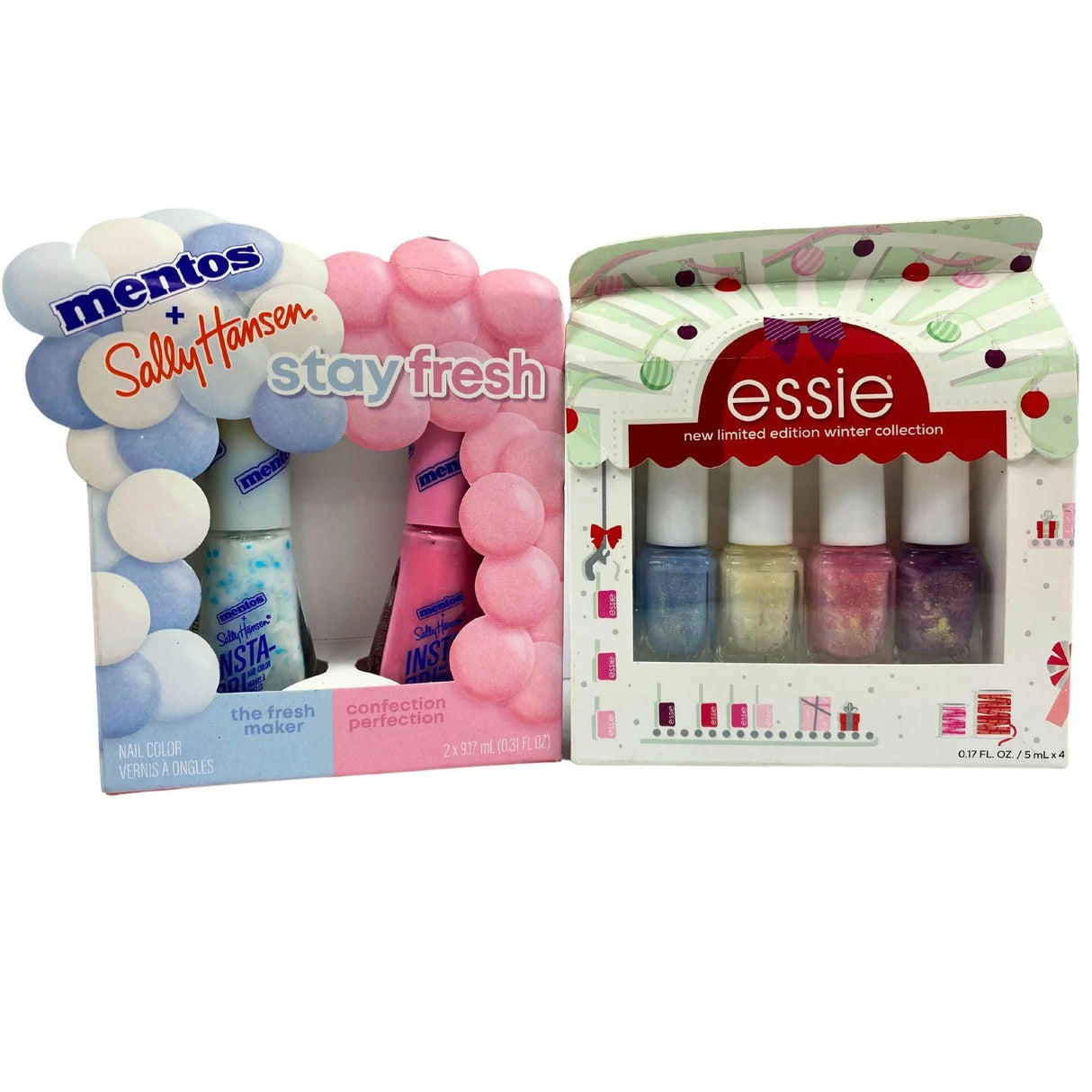 Essie & Mentos + Sally Hansen Nail Polish Collections