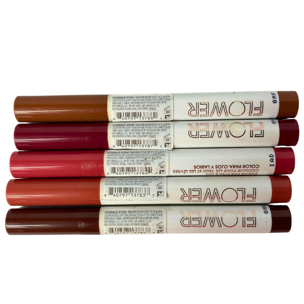 Flower Scribble Stick Color for Eyes & Lips 0.04OZ Assorted Mix