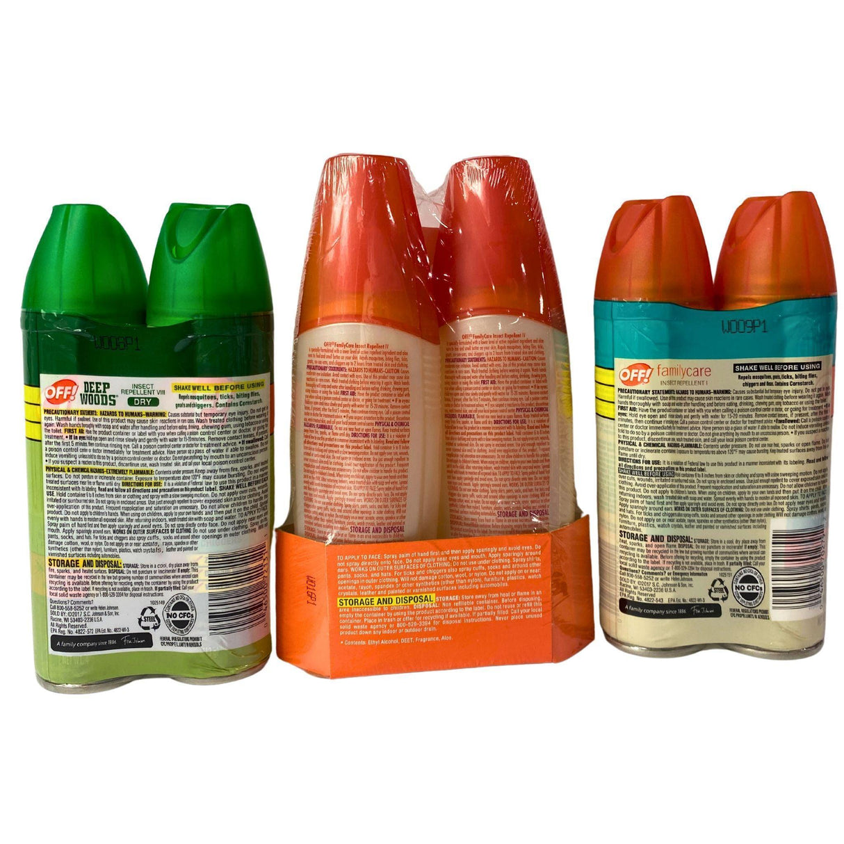 OFF! 2 Packs Assorted Mix