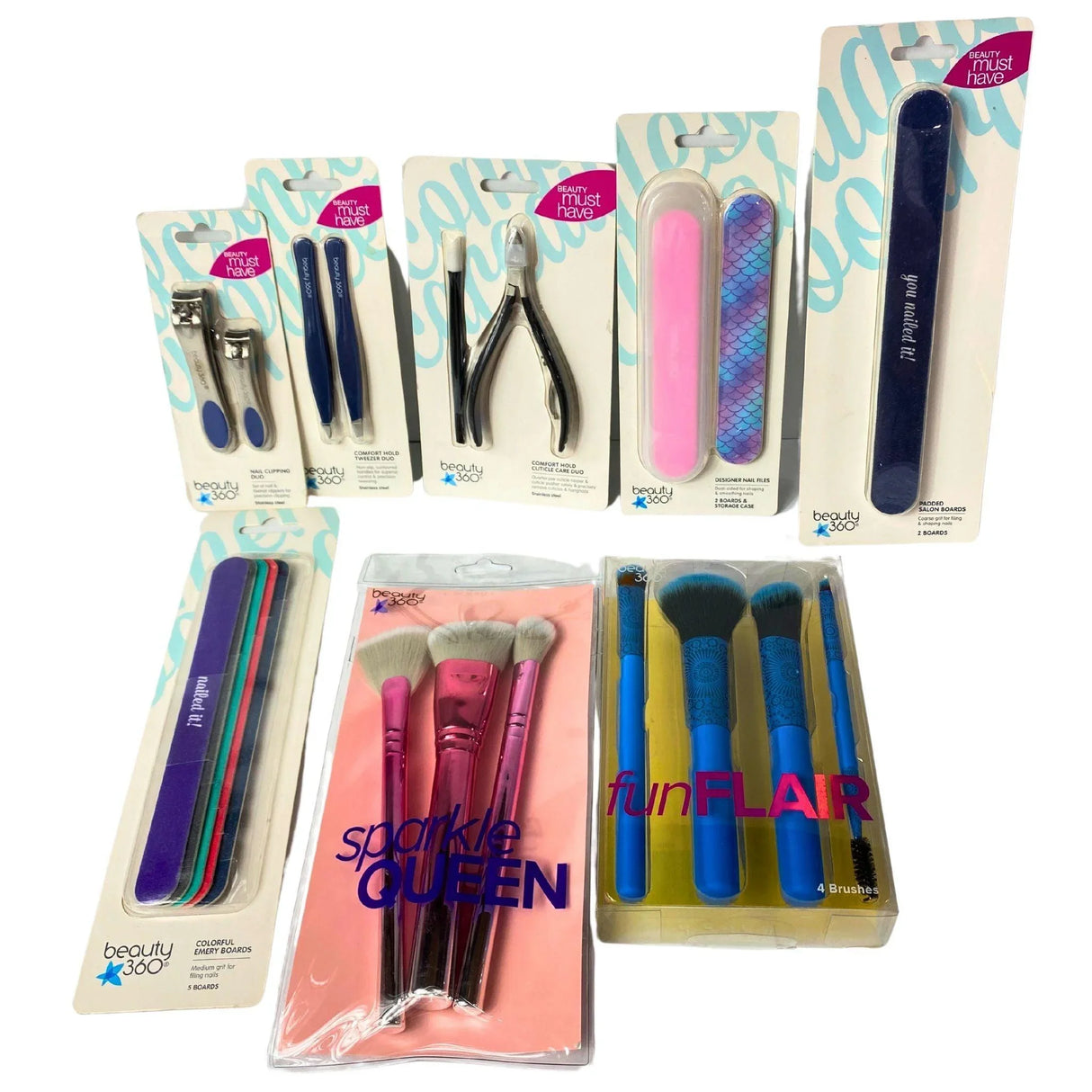 Beauty 360 Assorted Tools May include Nail Care & Brush Sets