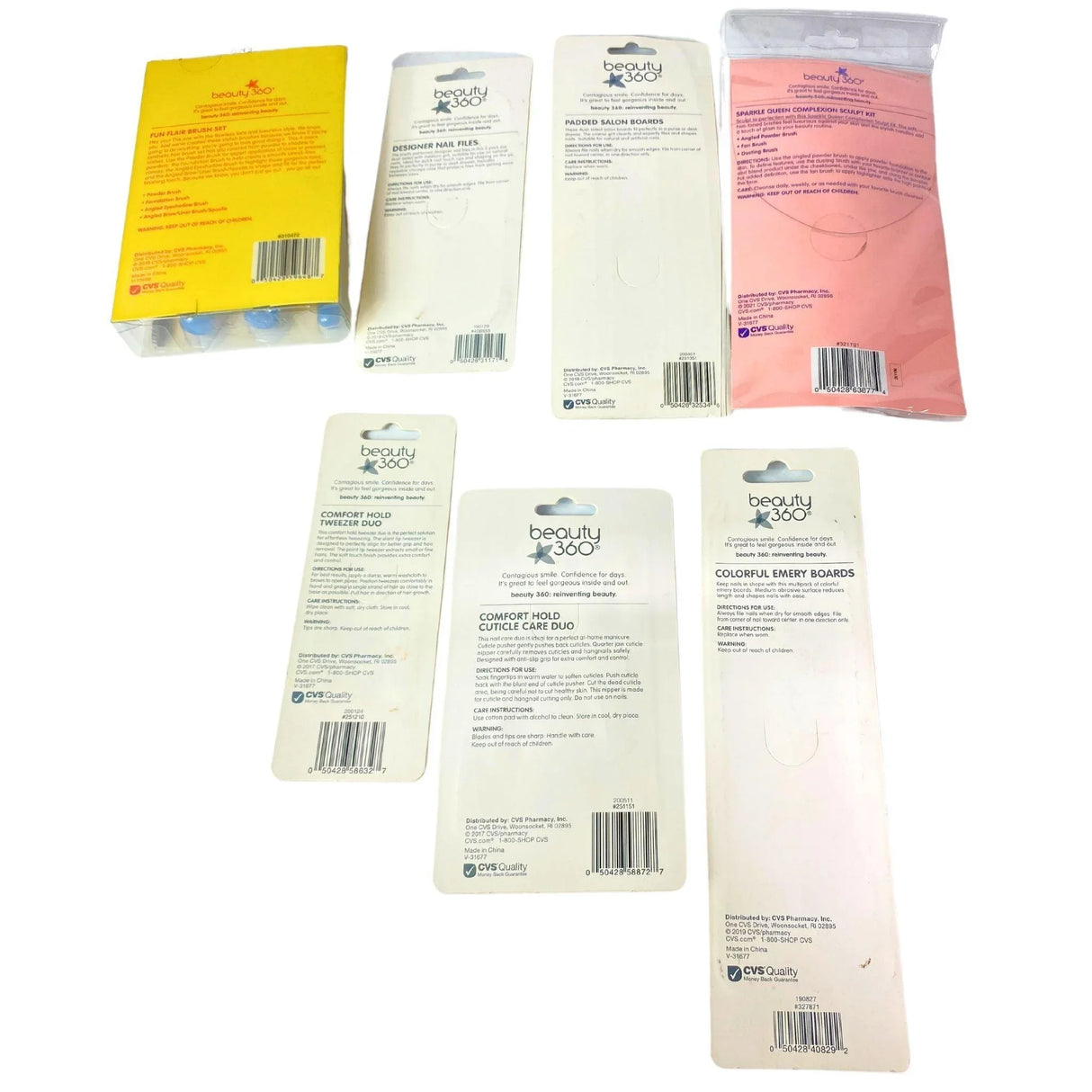 Beauty 360 Assorted Tools May include Nail Care & Brush Sets