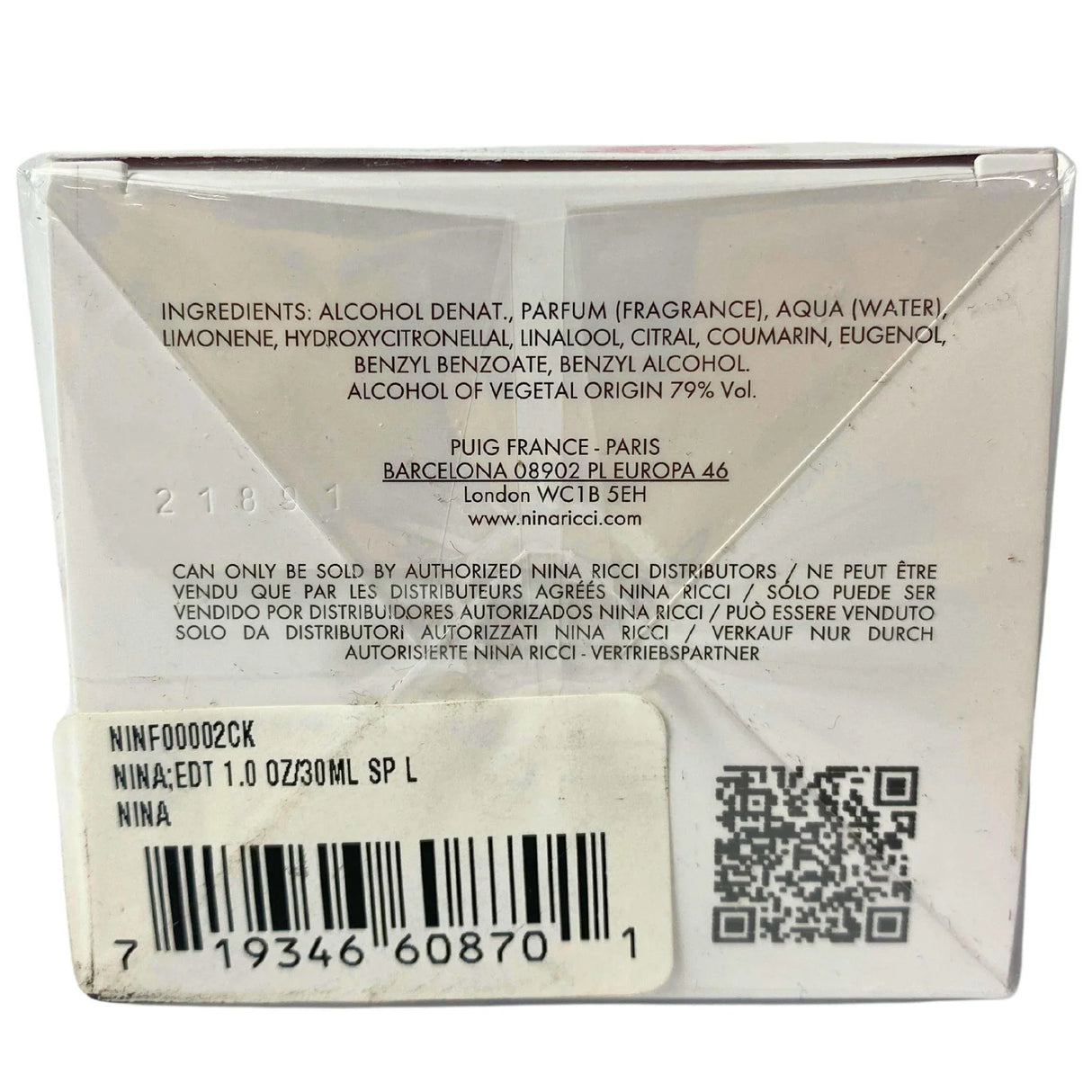 Nina Nina Ricci EAU DE TOILETTE