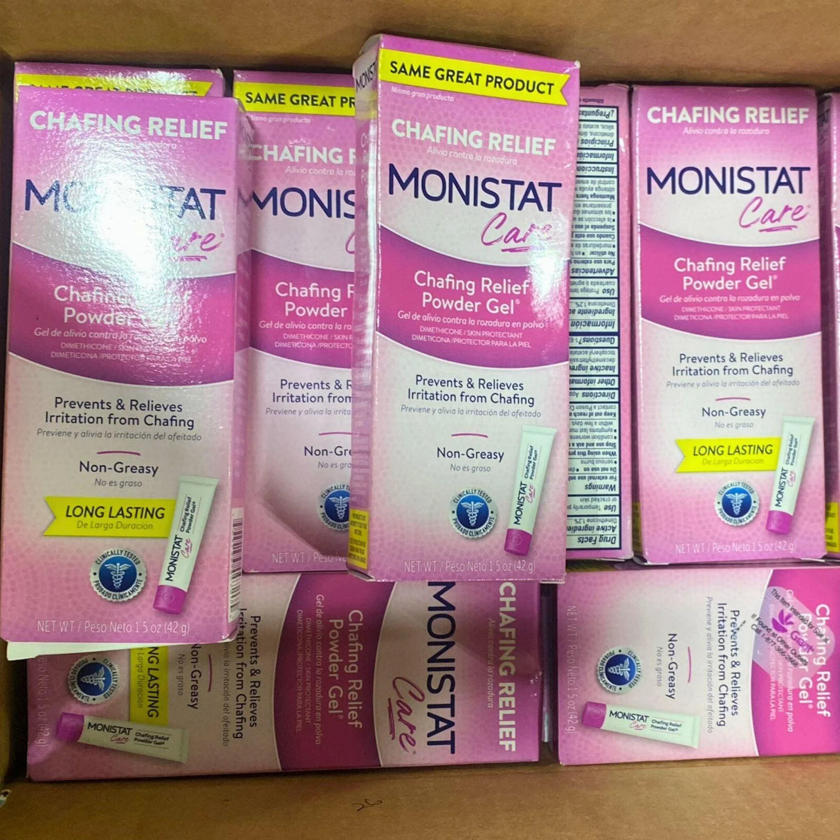 Monistat Care Chafing Relief Powder Gel non greasy 1.5OZ