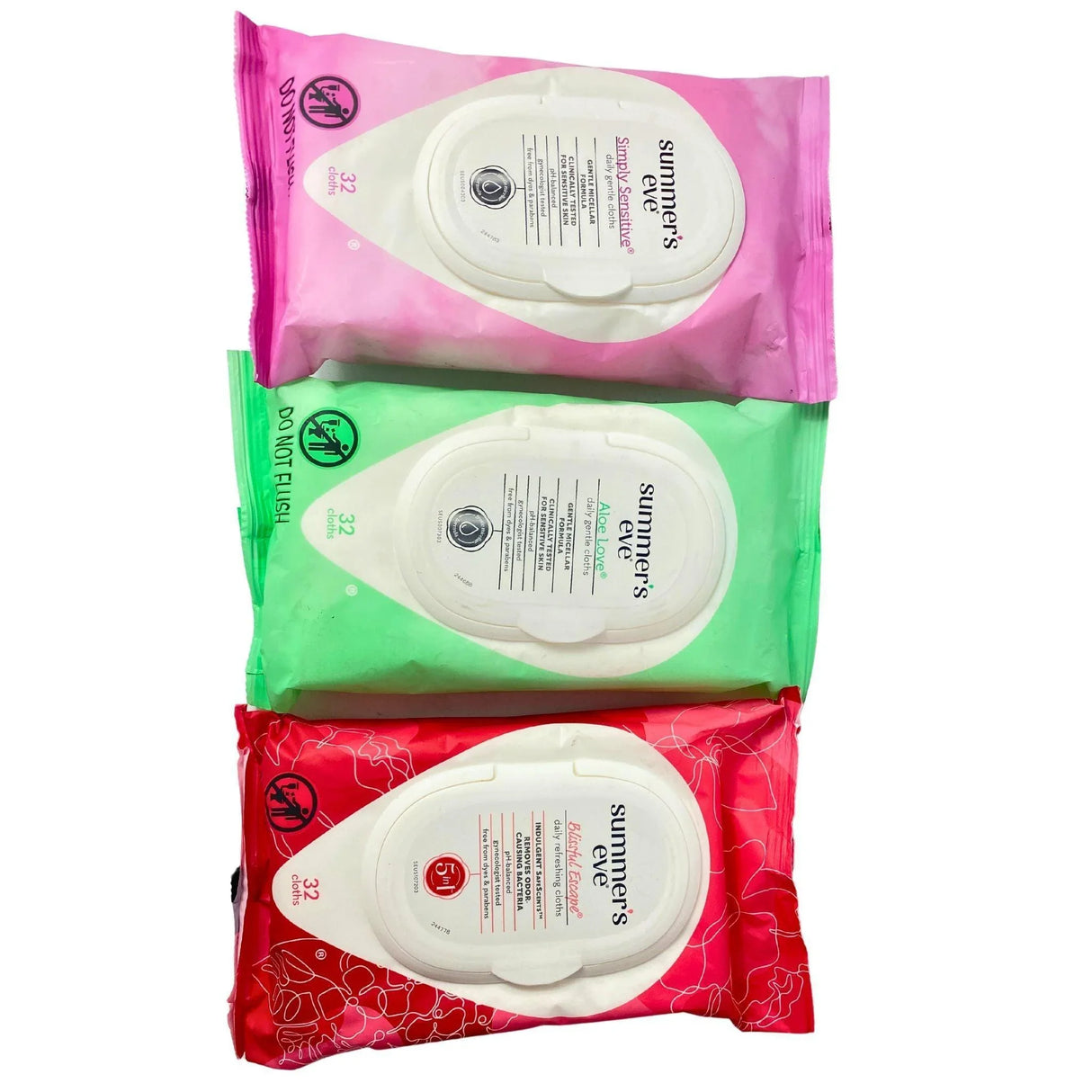 Summers Eve Daily Gentle Cloths Assorted Mix