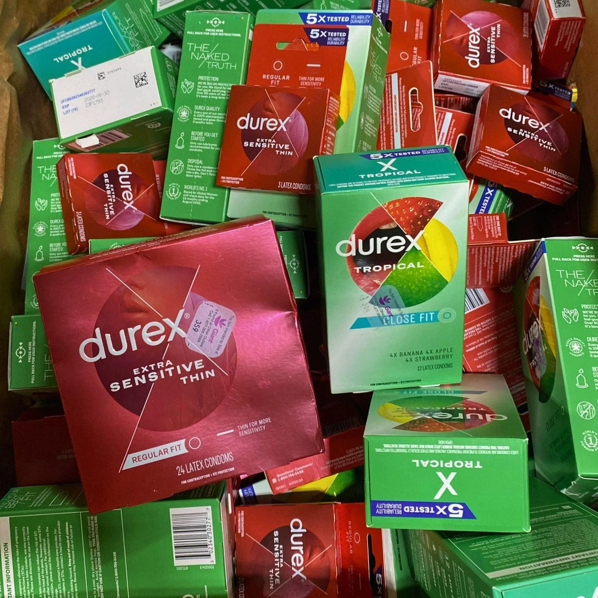 Durex Mezcla Variada (Lote de 50 Piezas)
