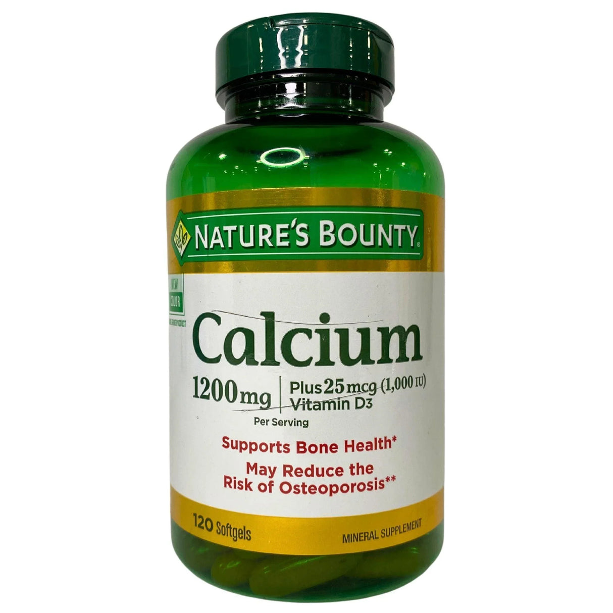 Nature's Bounty Calcium 1200mg | Plus 25mcg (1,000 IU) Vitamin D3