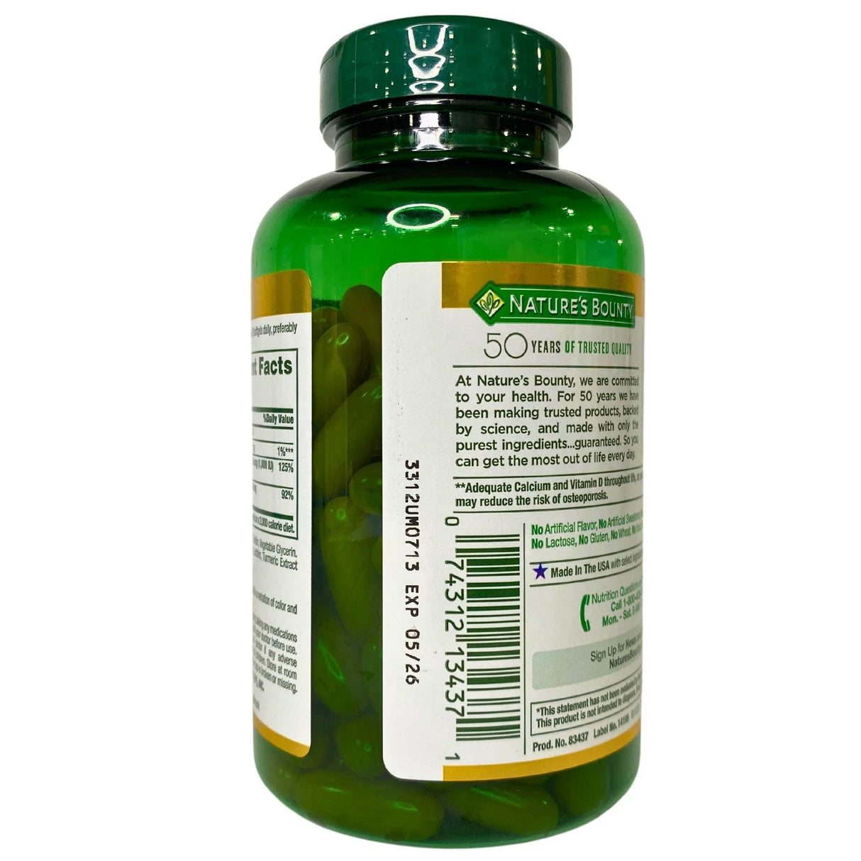 Nature's Bounty Calcium 1200mg | Plus 25mcg (1,000 IU) Vitamin D3