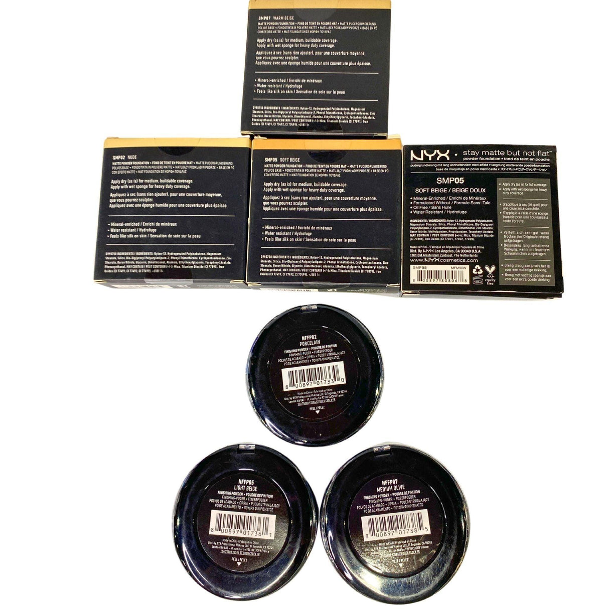 NYX Stay Matte But Not Flat Powder Foundation & #NoFilter Finishing Powder