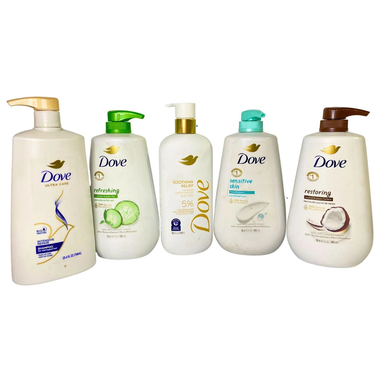 Dove Assorted Body Wash & Shampoo Mix