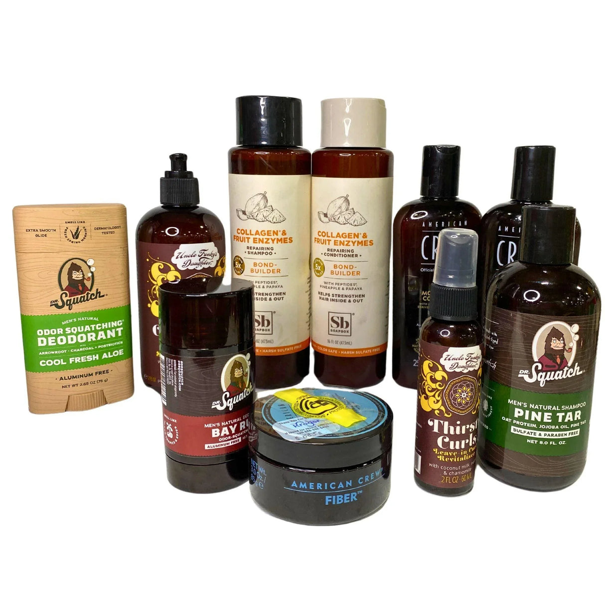 Mens Care Mix includes Shampoo , Deodorant , Hair Products