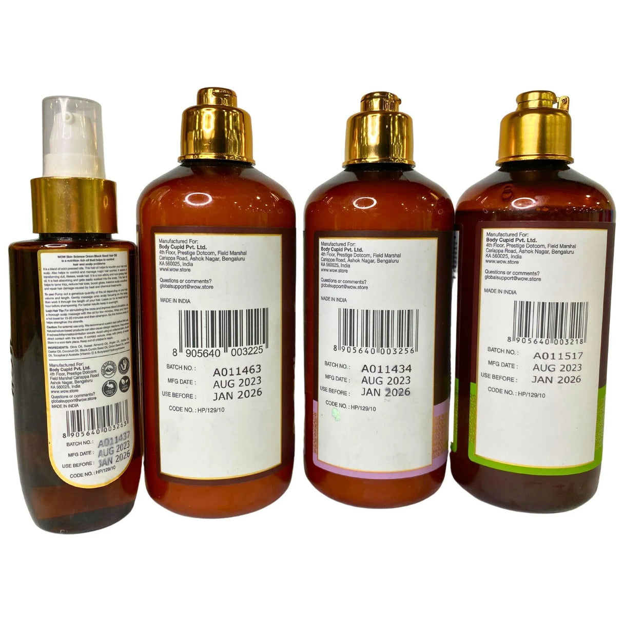 Wow Skin Science Mix includes Shampoo ,Conditioner , Hair Oil