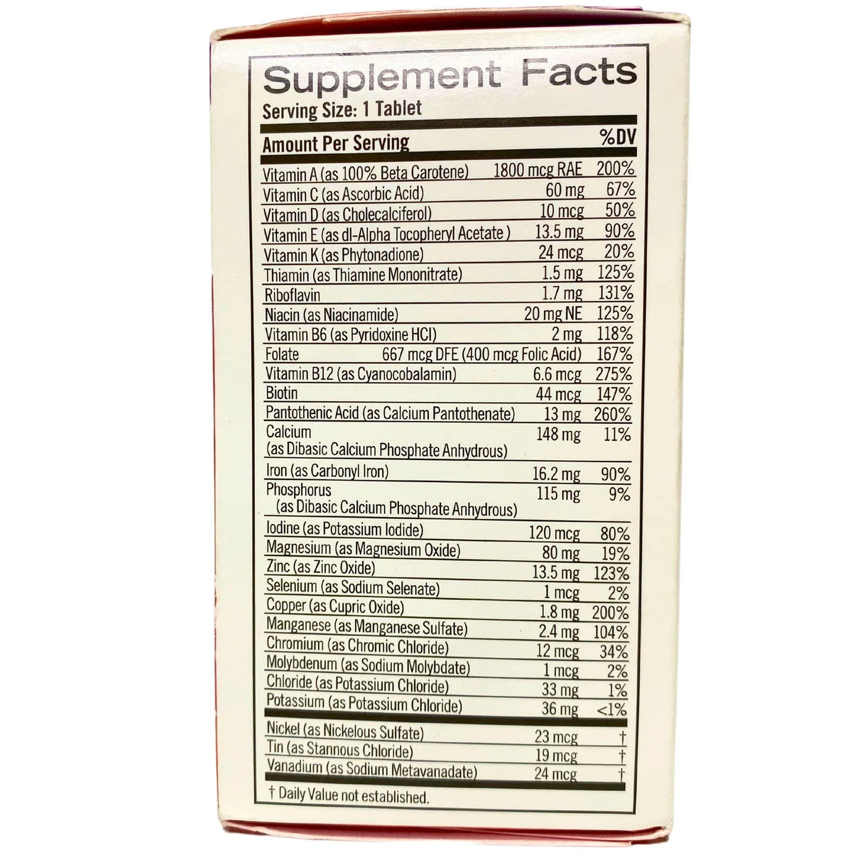 Geritol Multivitamin/Multimineral Supplement Nutrition Support