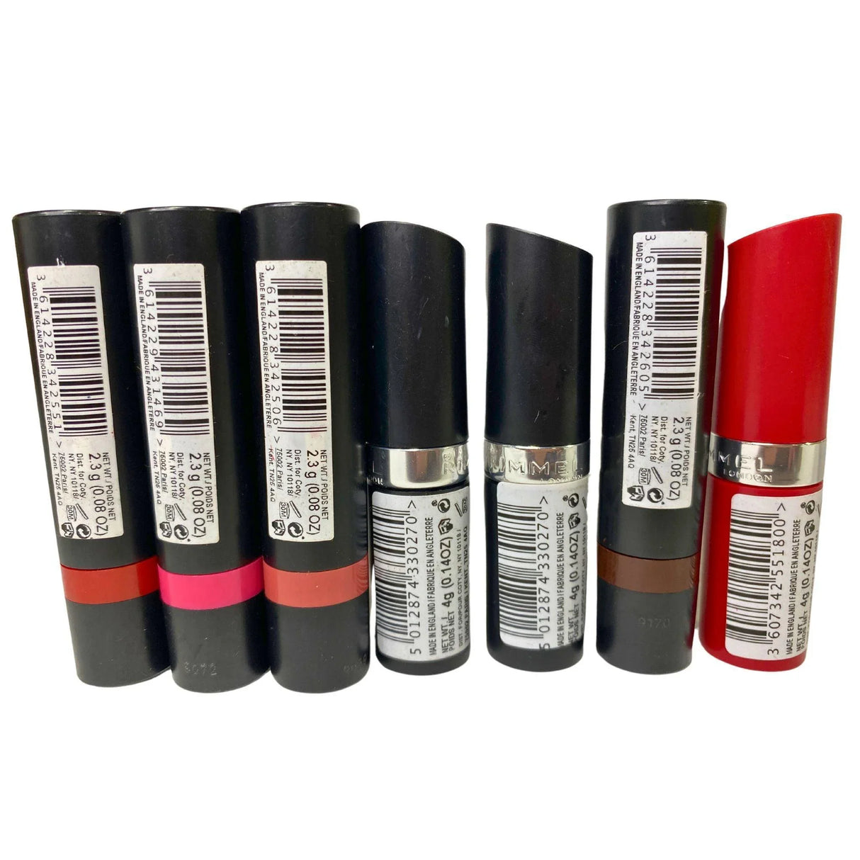 Rimmel Labiales Mezcla Variada incluye Colores Surtidos (Lote de 100 Piezas)