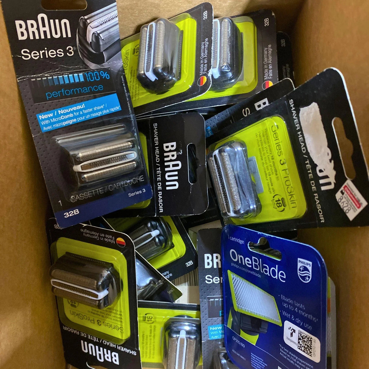 Shaver Refills Mix includes Philips & Braun