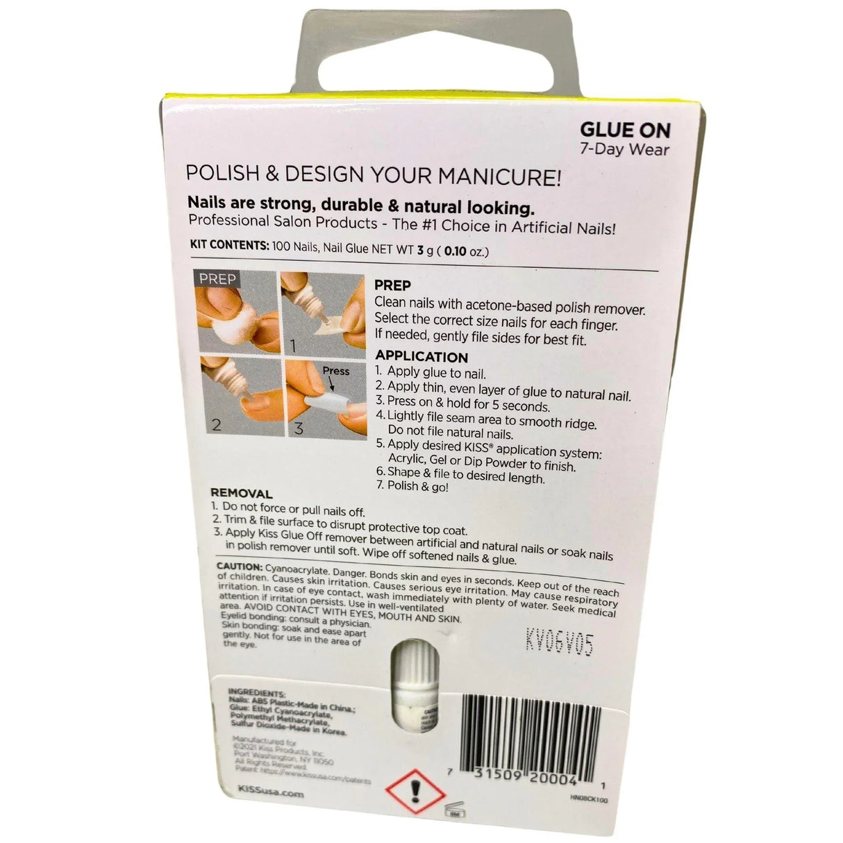 Kiss Bring The Salon Home 100 Tips Includes 10 sizes