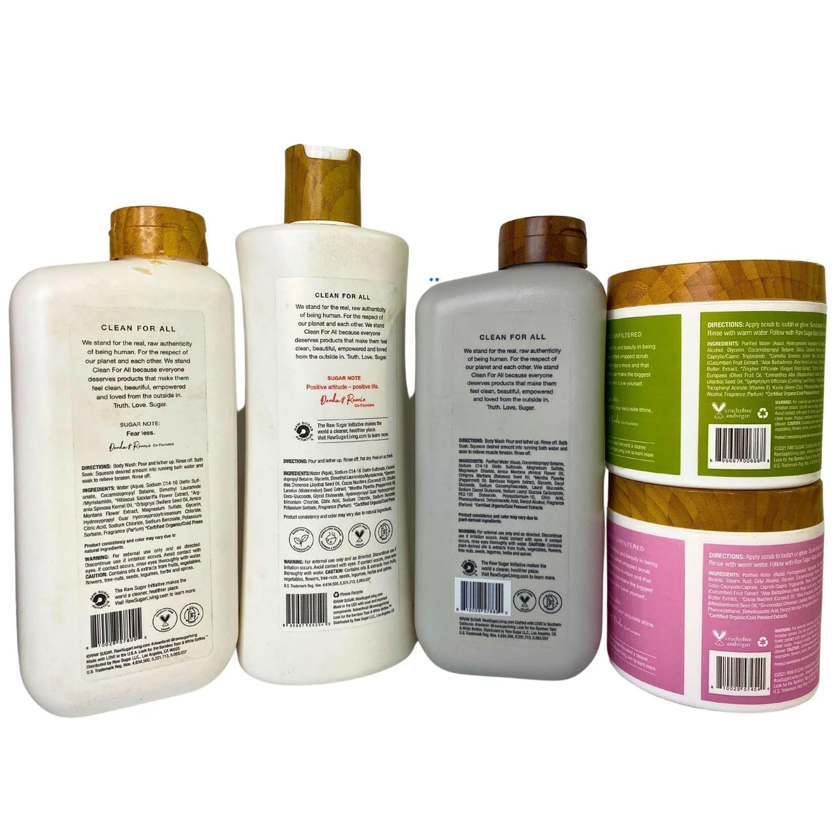 Raw Sugar Mix Includes Whipped Scrub & Body Wash