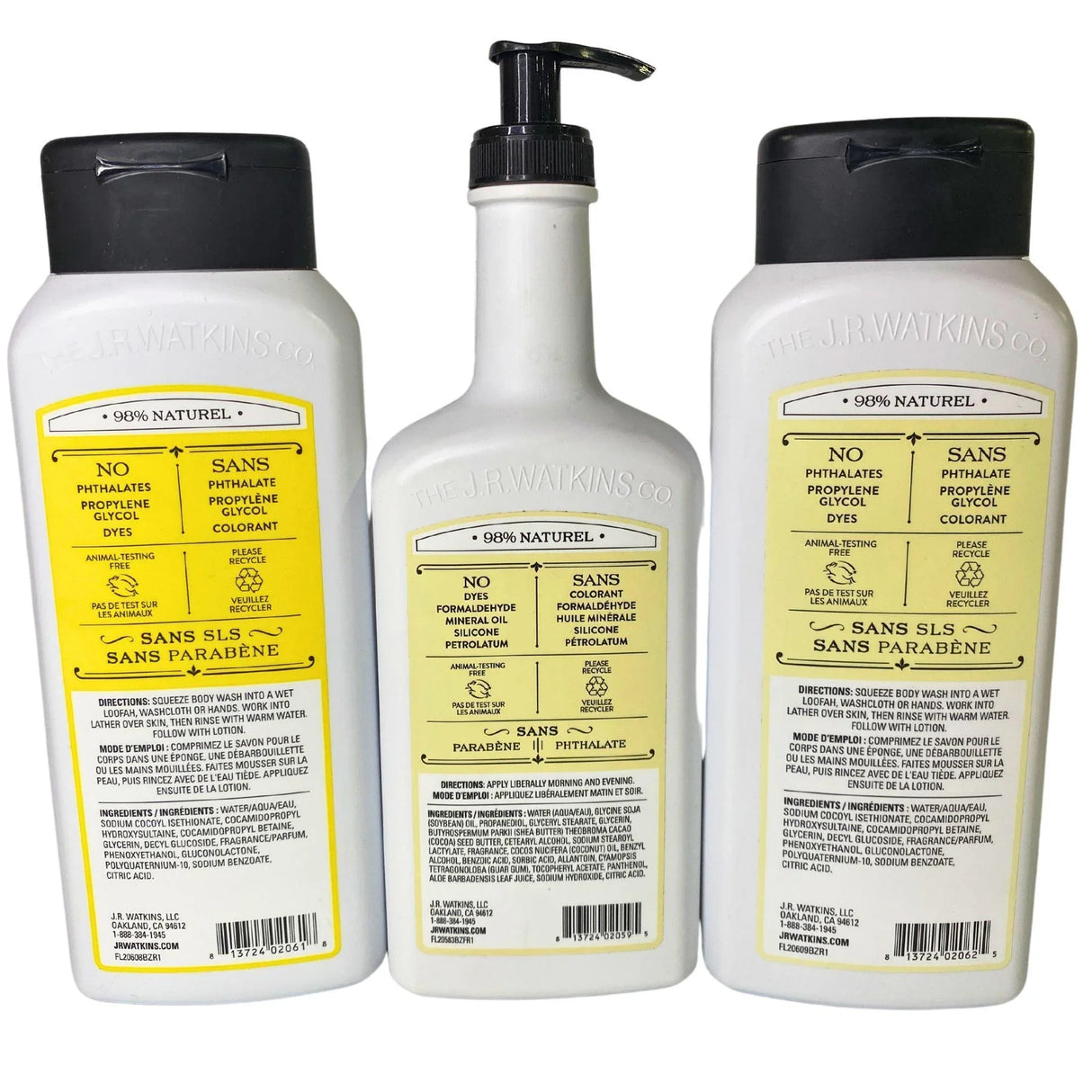 JR Watkins Includes Body Wash (mainly) & Body Lotion