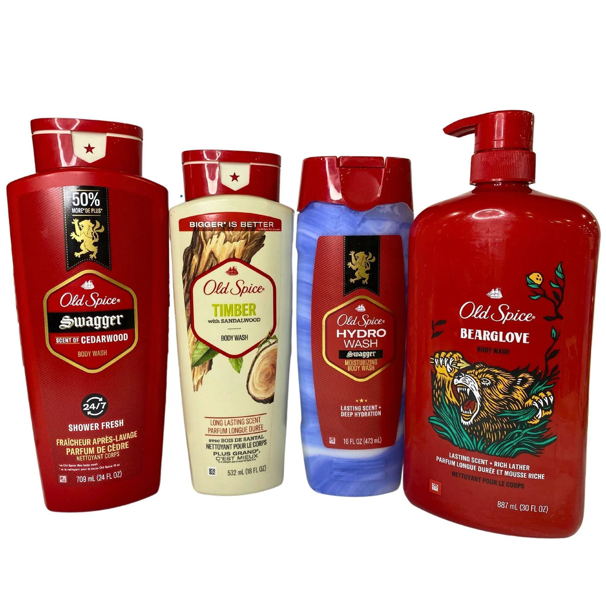 Old Spice Body Wash Mix includes Assorted Scents & Sizes