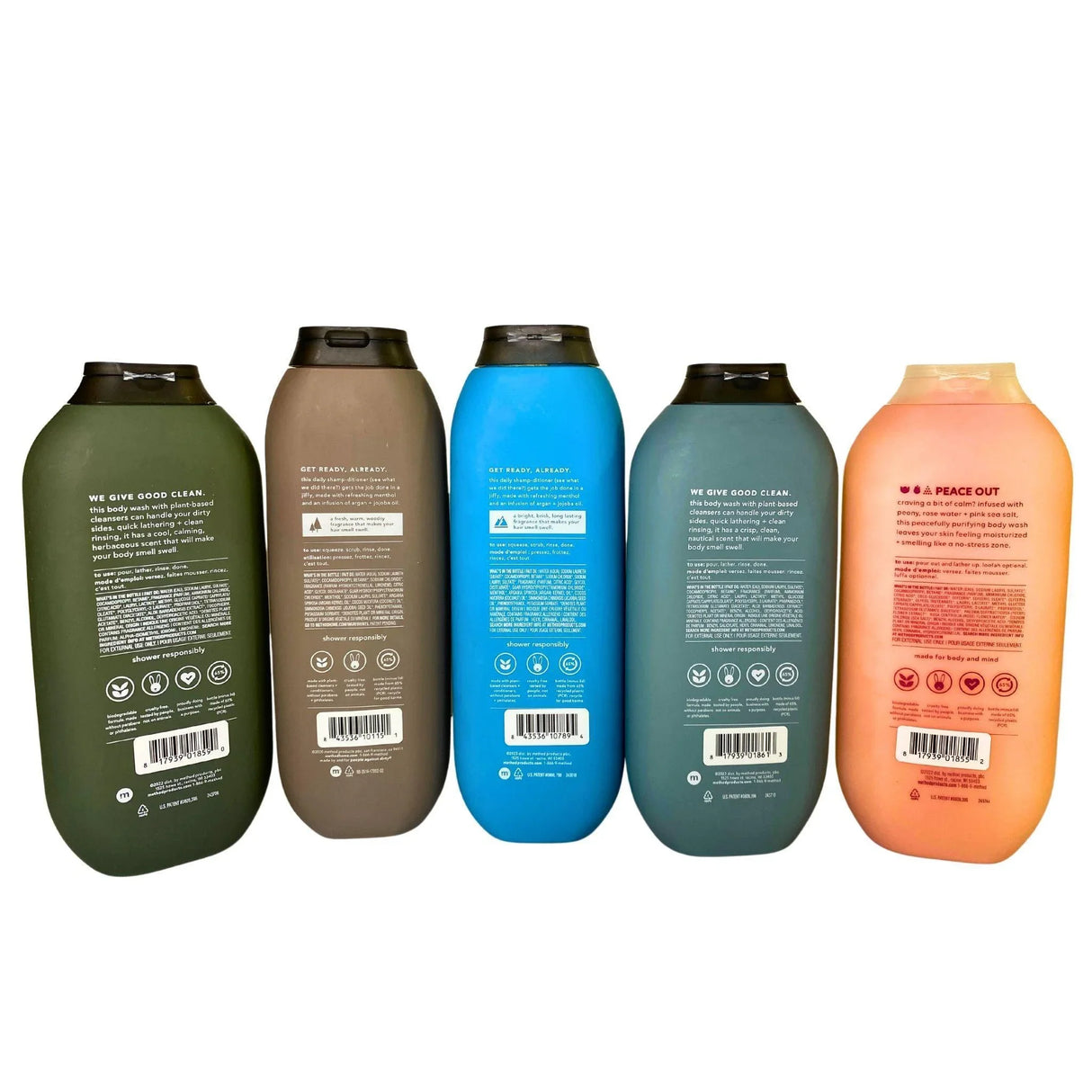 Method Mix includes Body Wash & 2 IN 1 Shampoo & Conditioner