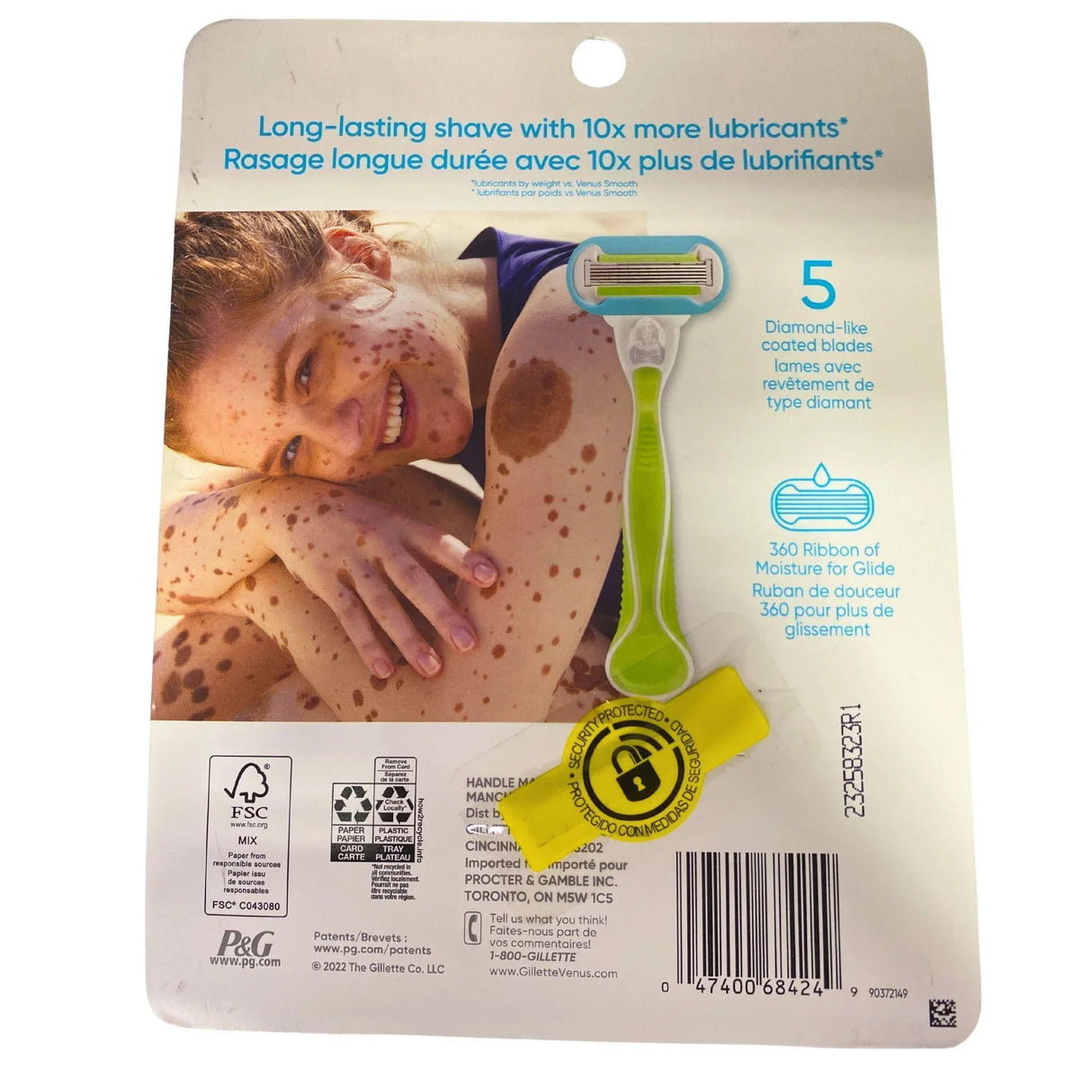 Gillette Venus Smooth Doux Mix includes 1 Razor & Cartridges