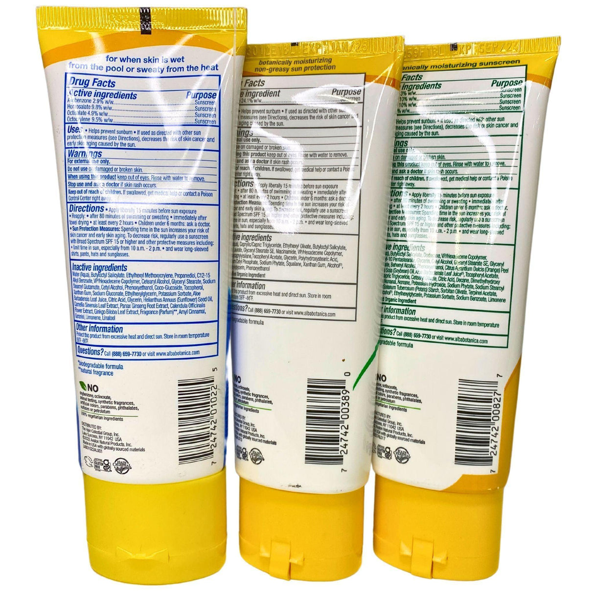 Alba Botanica Lotion Sunscreen Mix