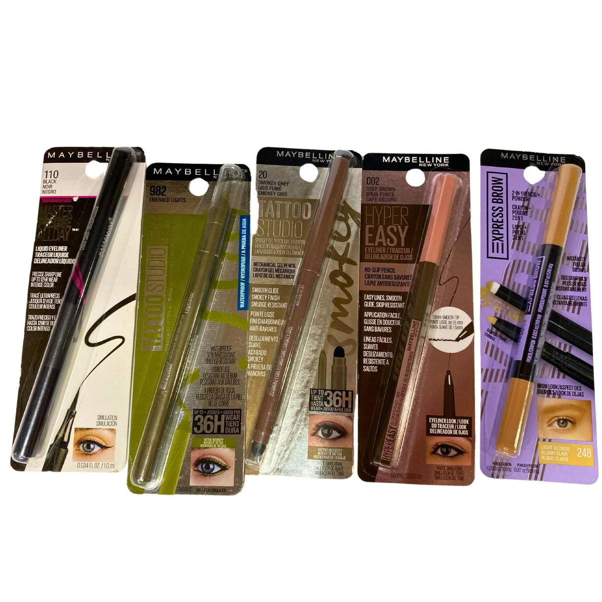 Maybelline Assorted Eyebrow & Eye Liners