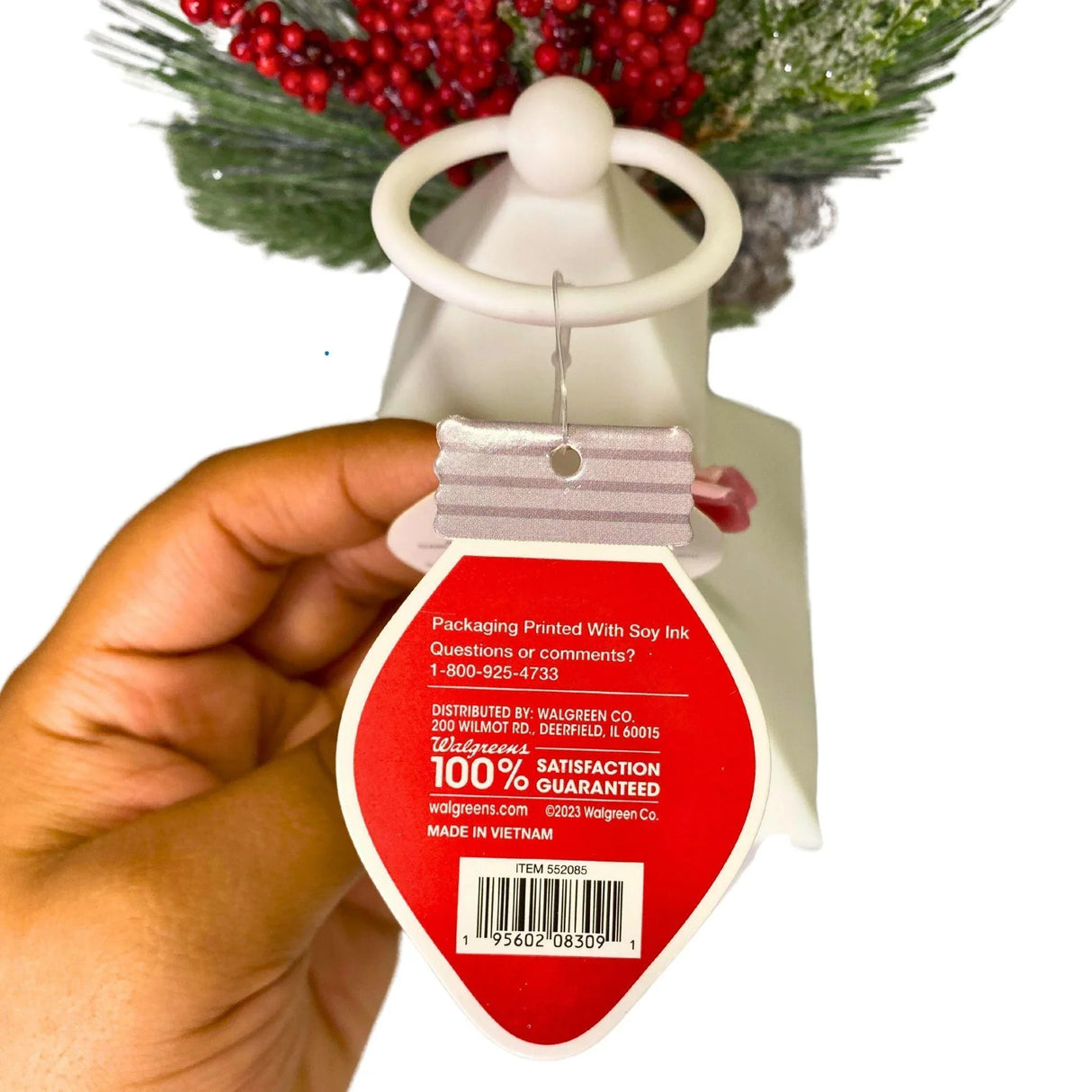 Happy Hoildays Light Up Lantern LED