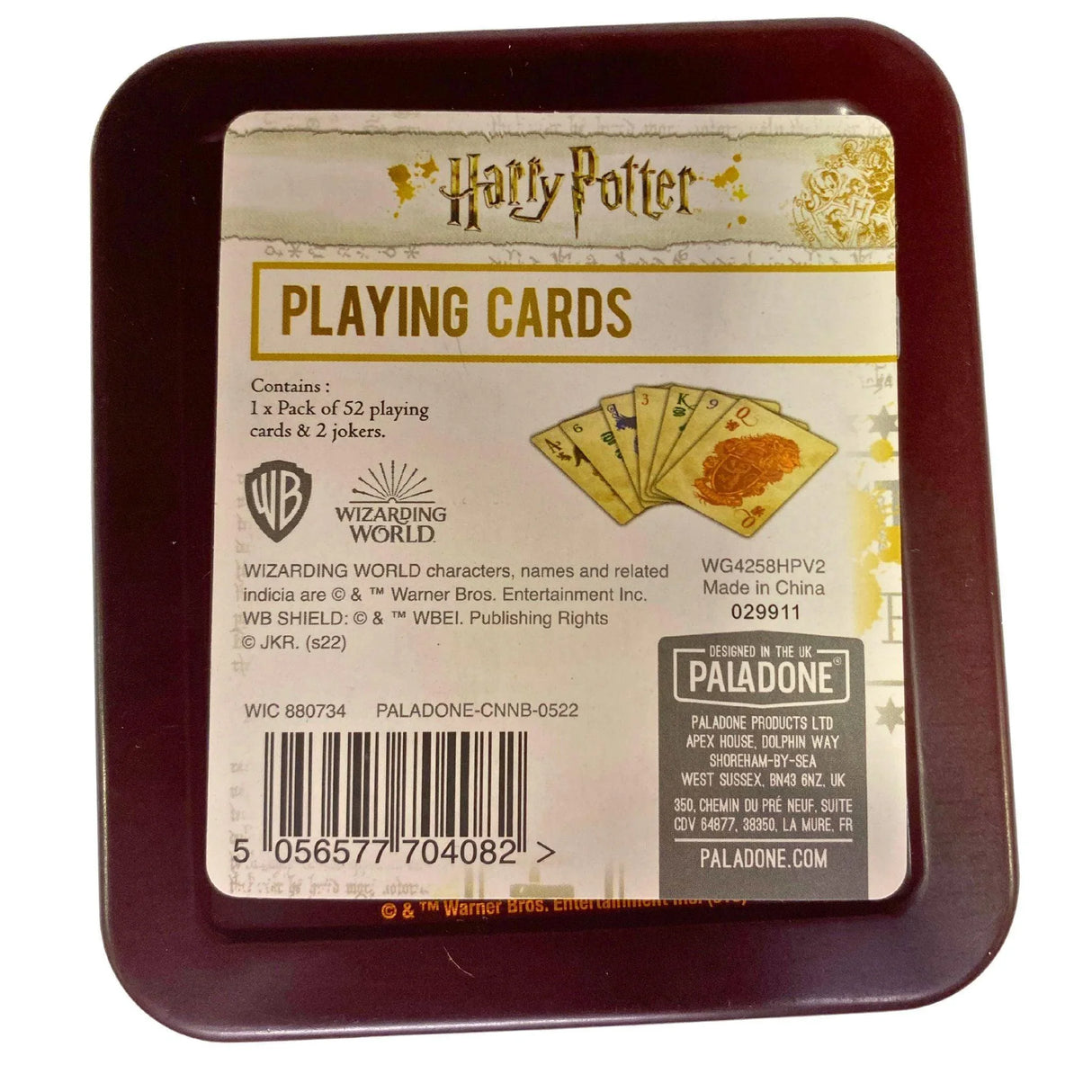 Harry Potter Hogwarts Playing Cards 1 set of playing cards
