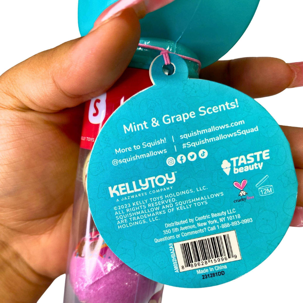 Original Squishmallows 4 Pack Scented Bath Bombs