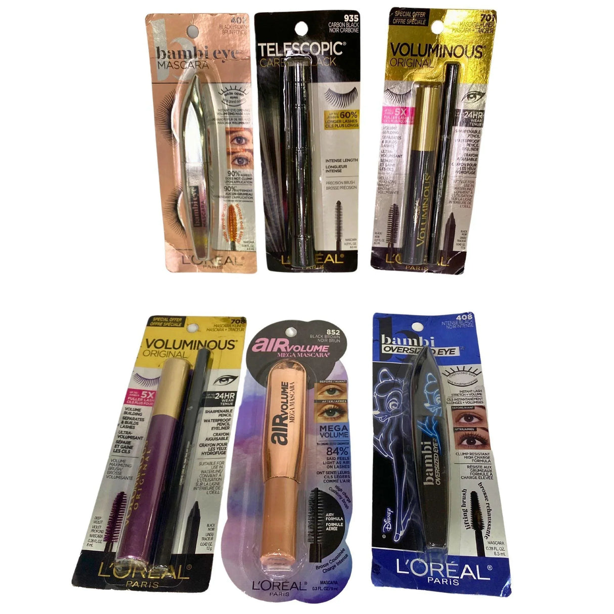 LOreal Mascara Mix Assorted Colors