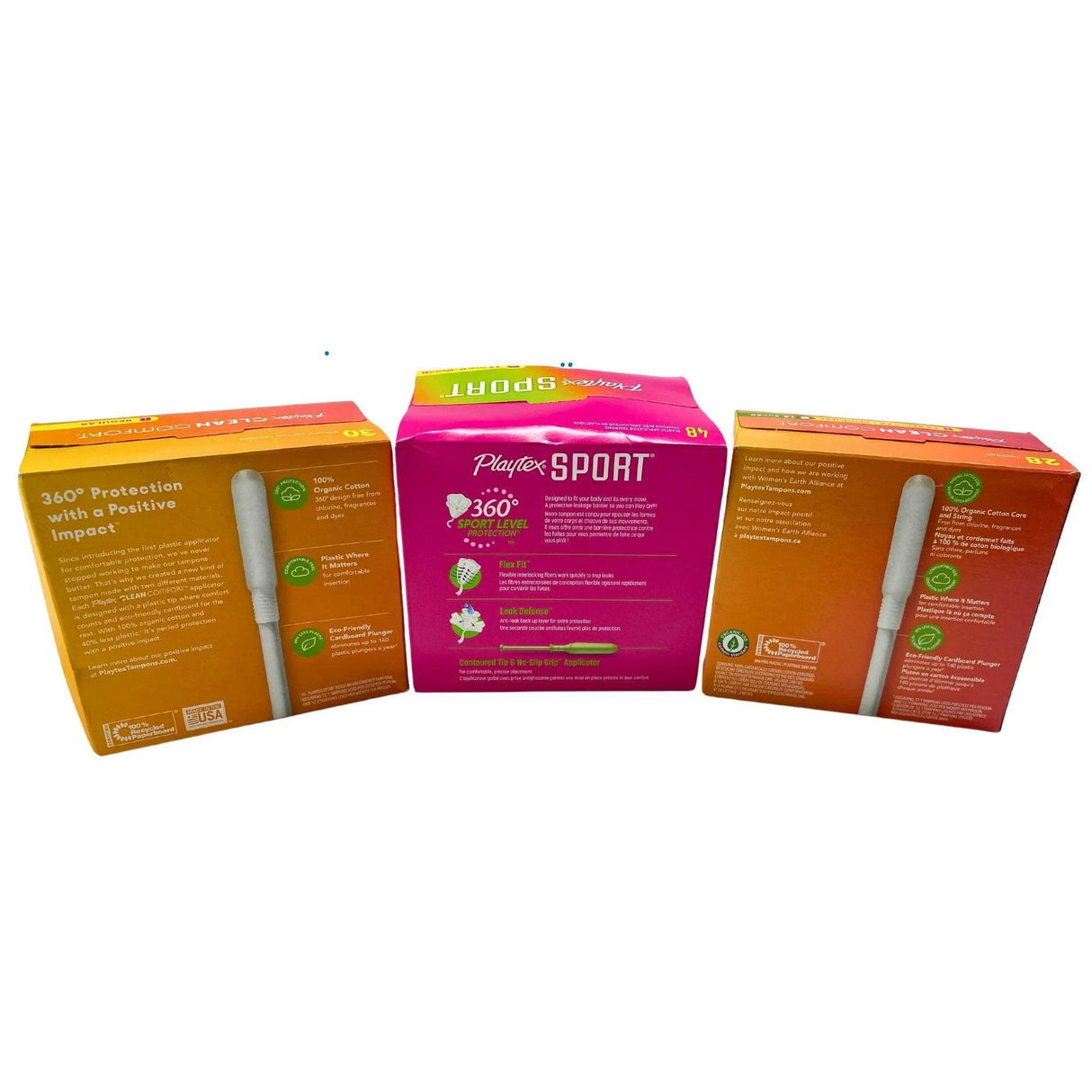 Playtex Mix includes Assorted Tampon Sizes