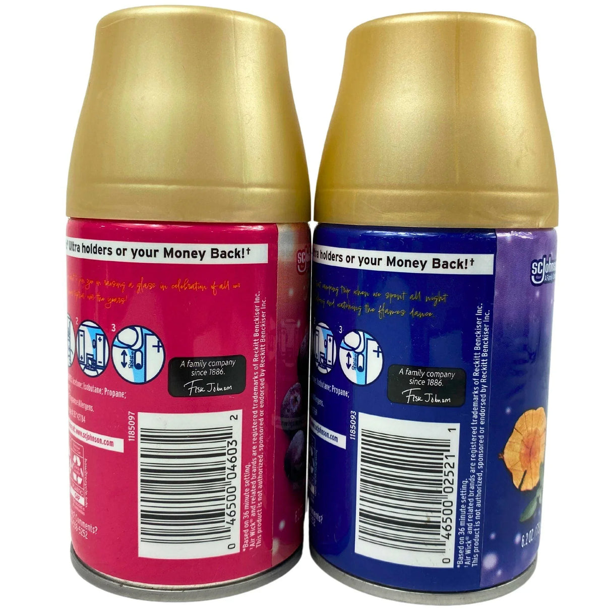 Glade Crisp Cranberry Champagne & Fall Night Long limited Edition Automatic Spray Refill 6.2OZ (60 Pcs Lot)