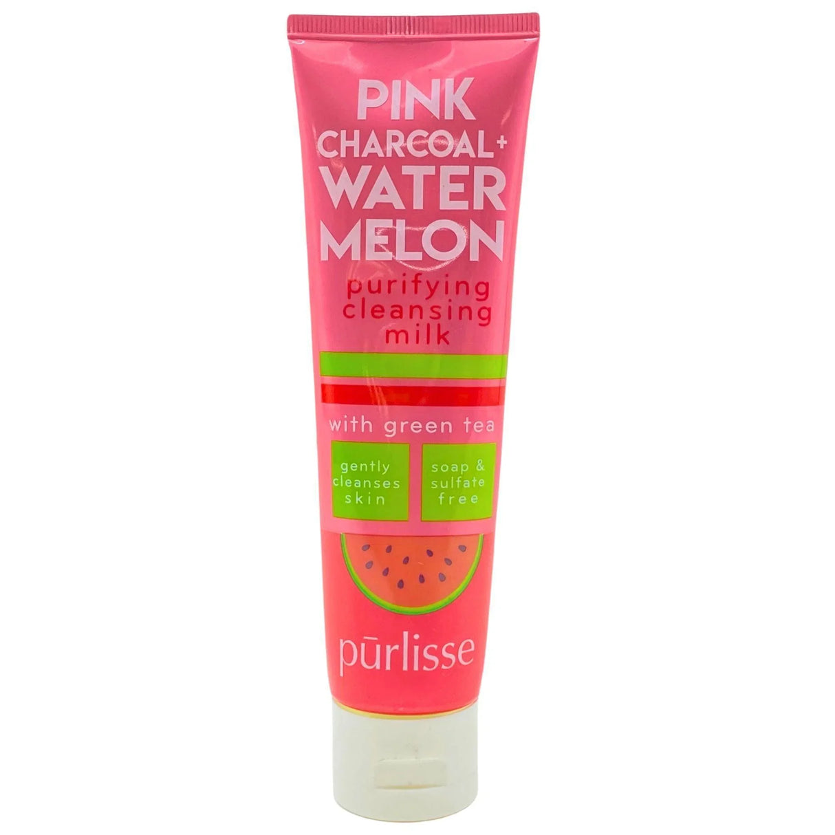 Purlisse Pink Charcoal + Watermelon Purifying Cleansing Milk
