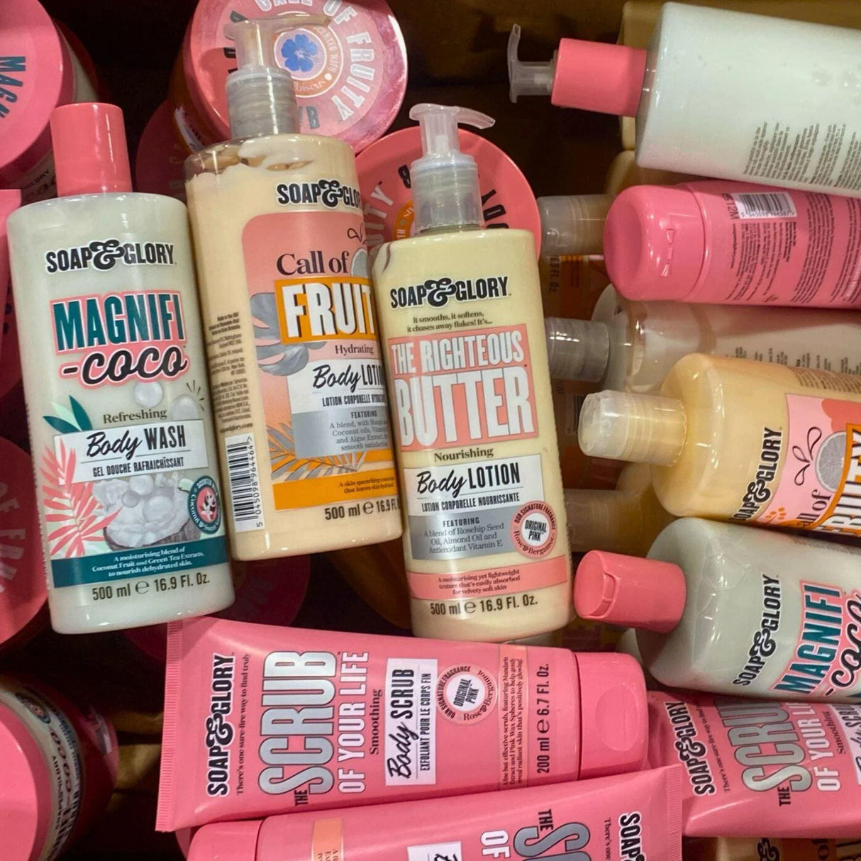 Soap & Glory Assorted Mix includes Body Wash , Body Scrub , Body Lotion