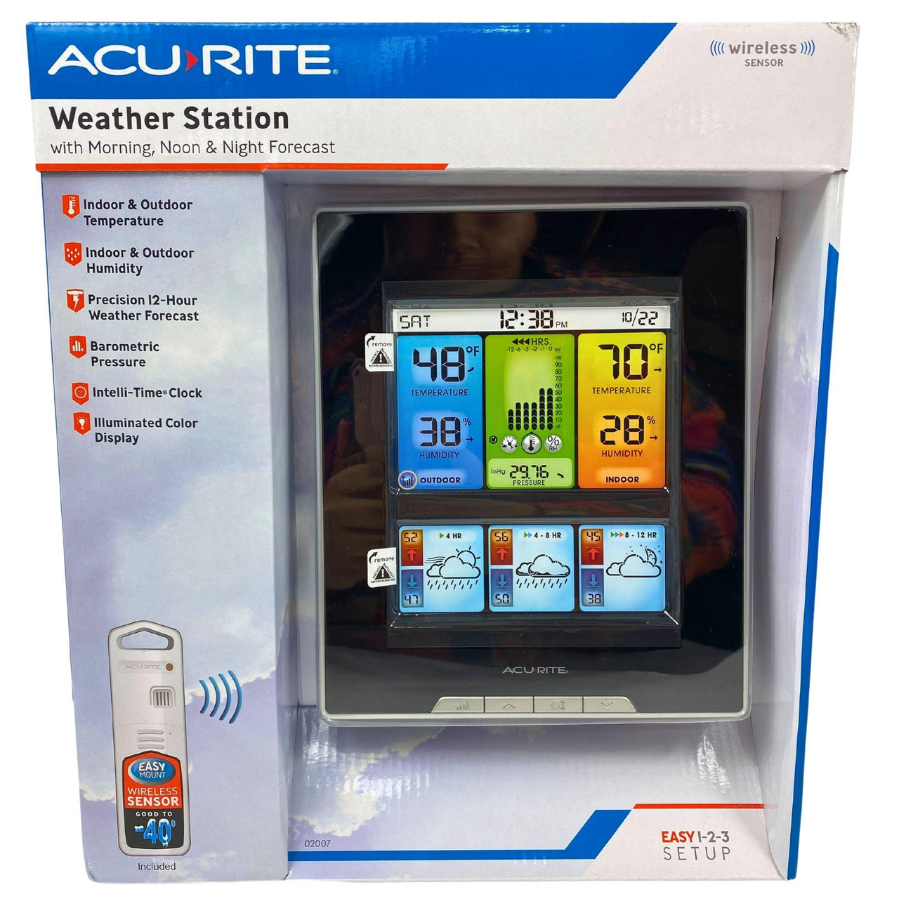 AcuRite Weather Station with Morning,Noon & Night Forcast Wireless Sensor (20 Pcs Lot) - Discount Wholesalers Inc