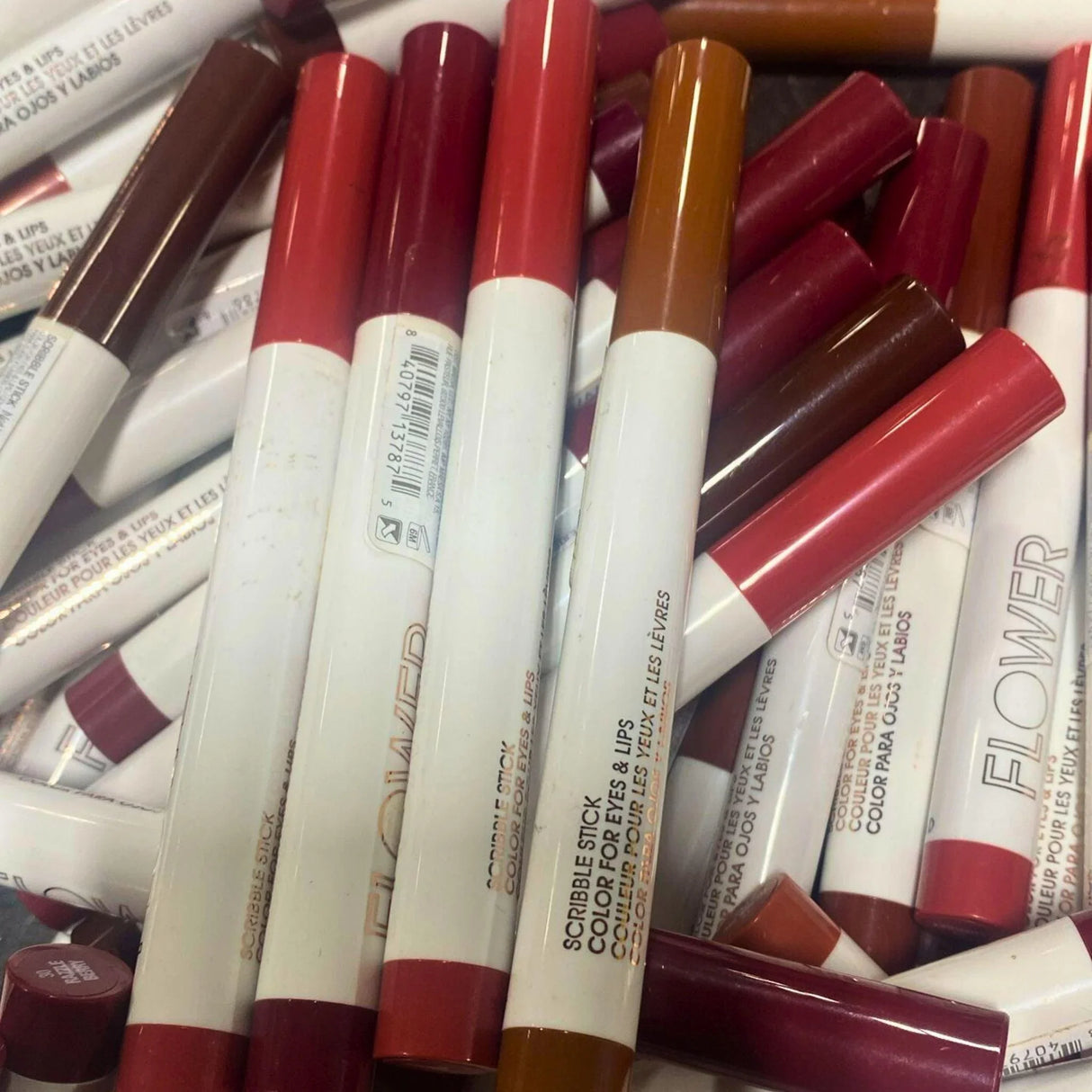 Flower Scribble Stick Color for Eyes & Lips 0.04OZ Assorted Mix